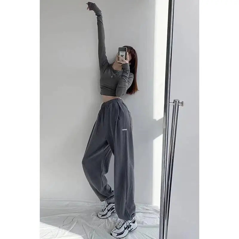 Women’s Streetwear Letter Print Jogger Pants