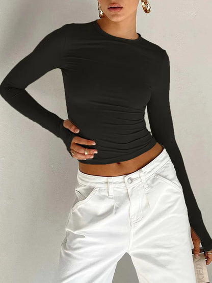 Women’s Long Sleeve Crop Top