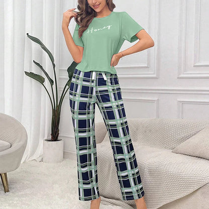 Women’s Pajama Set – Crew Neck