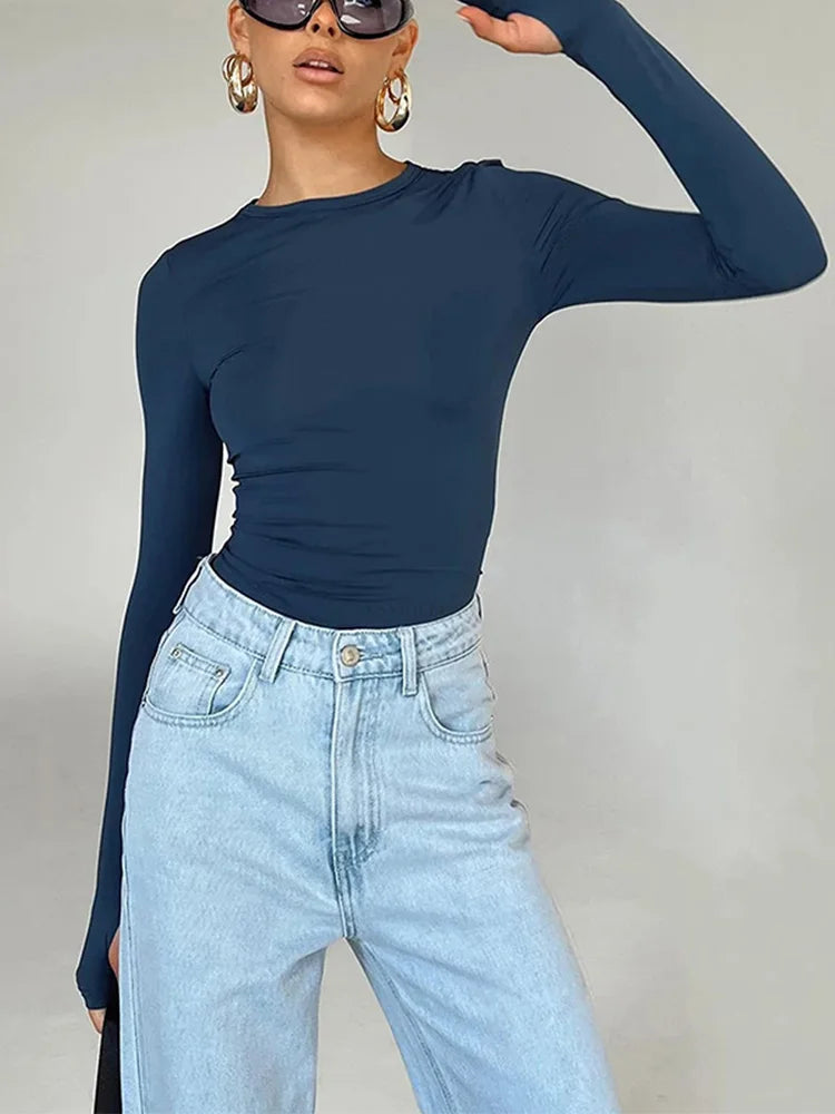 Women’s Long Sleeve Crop Top