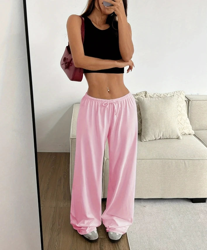 Women’s Casual Wide Leg Drawstring Pants