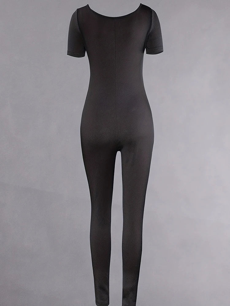 Women’s Short Sleeve Bodycon Romper