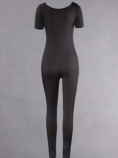 Women’s Short Sleeve Bodycon Romper