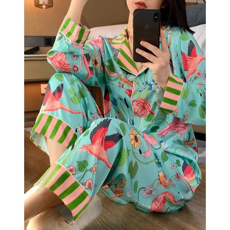 Women’s Luxury Floral Pajama Set