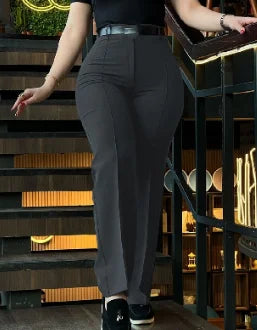 Women’s High-Waist Straight Leg Work Pants