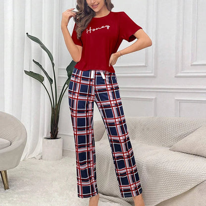 Women’s Pajama Set – Crew Neck