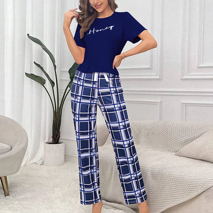 Women’s Pajama Set – Crew Neck