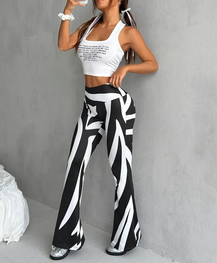 Women’s High-Waist Bell Bottom Pants