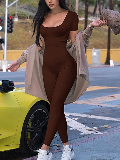 Women’s Short Sleeve Bodycon Romper