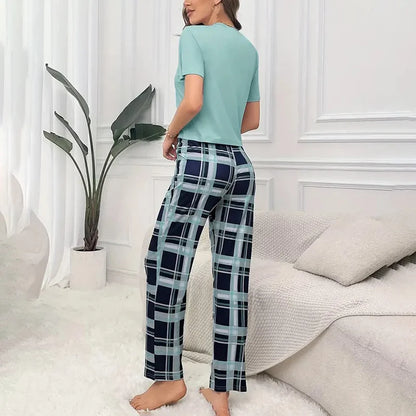 Women’s Pajama Set – Crew Neck