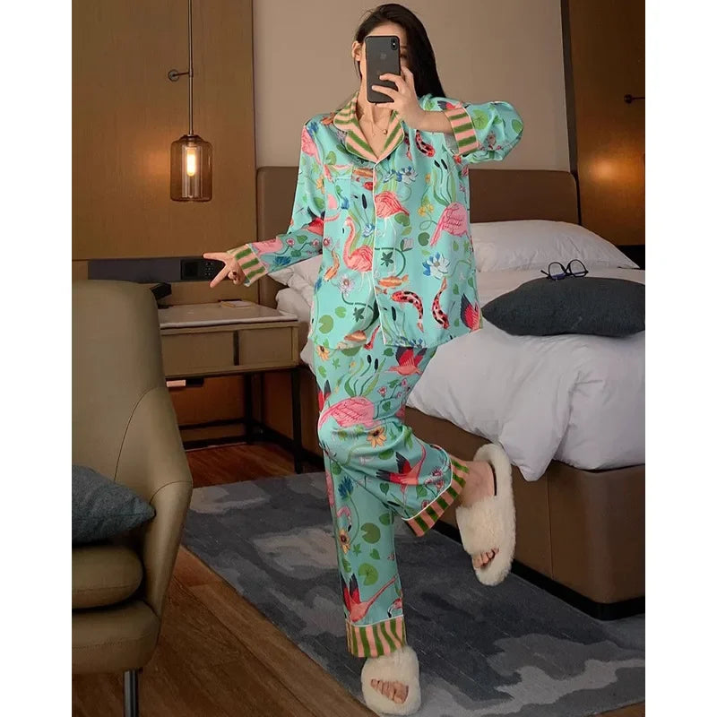 Women’s Luxury Floral Pajama Set