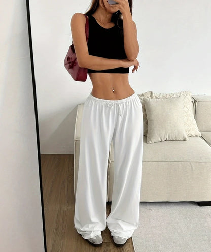 Women’s Casual Wide Leg Drawstring Pants