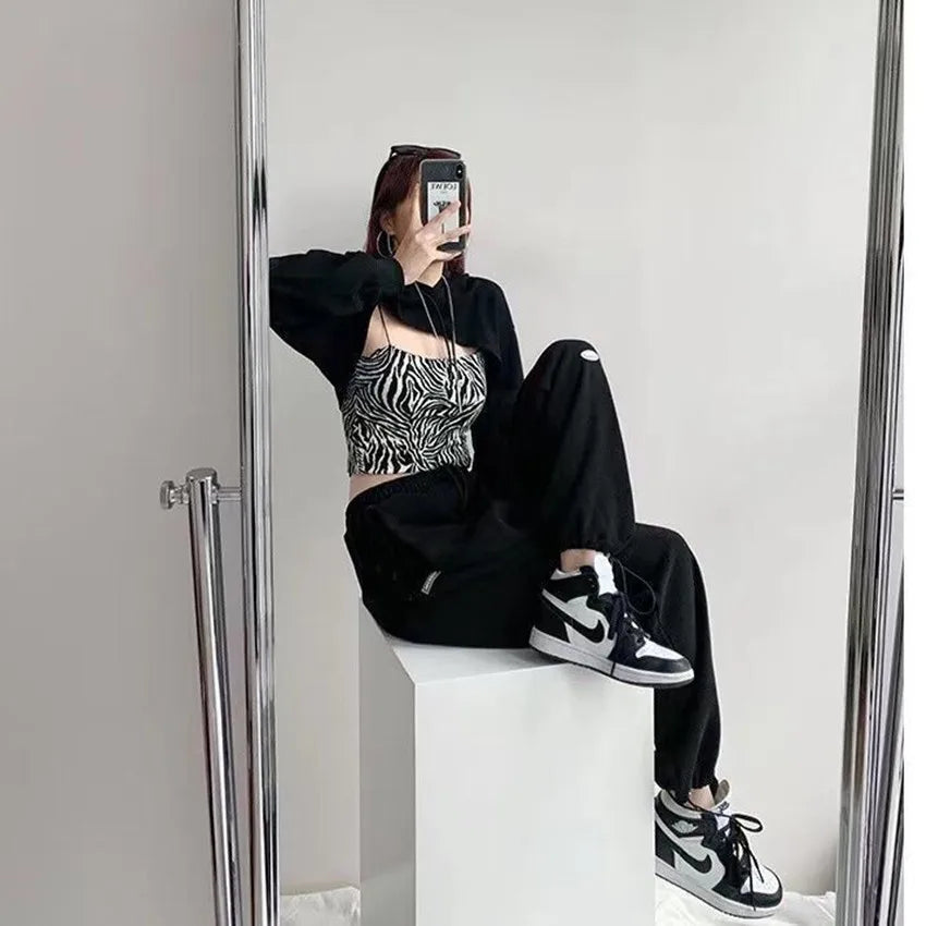 Women’s Streetwear Letter Print Jogger Pants