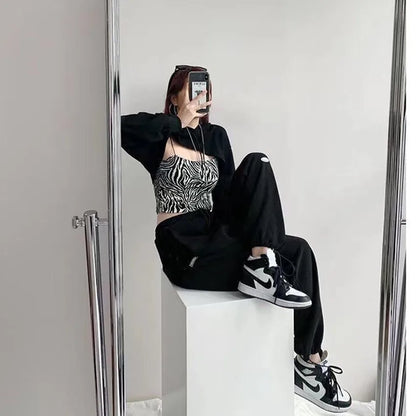 Women’s Streetwear Letter Print Jogger Pants
