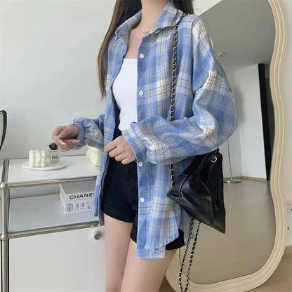 Women’s Plaid Button-Down Shirt