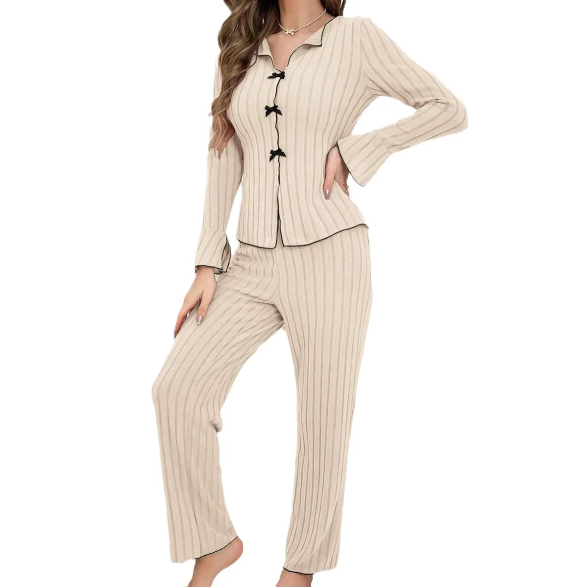 Women’s Cozy 2-Piece Pajama Set for Fall & Winter