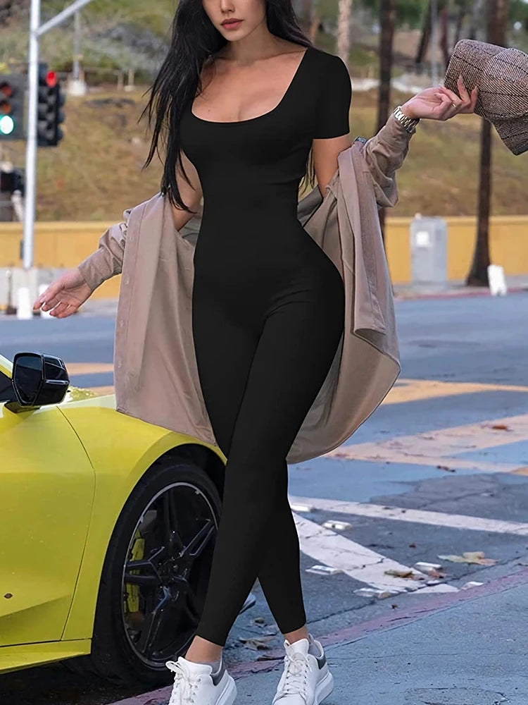 Women’s Short Sleeve Bodycon Romper