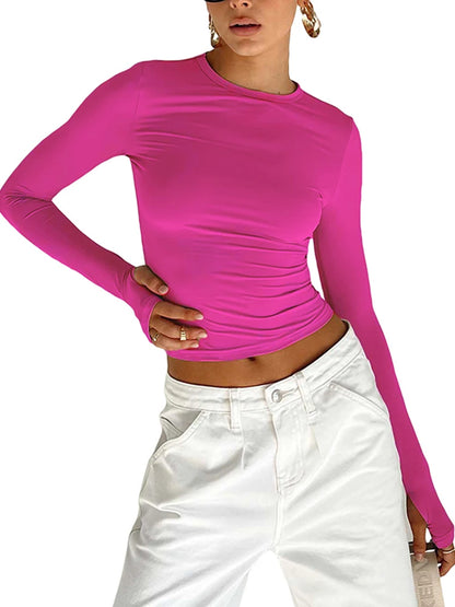 Women’s Long Sleeve Crop Top