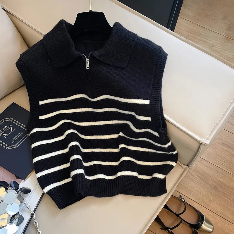 Women’s Korean Retro Knit Vest