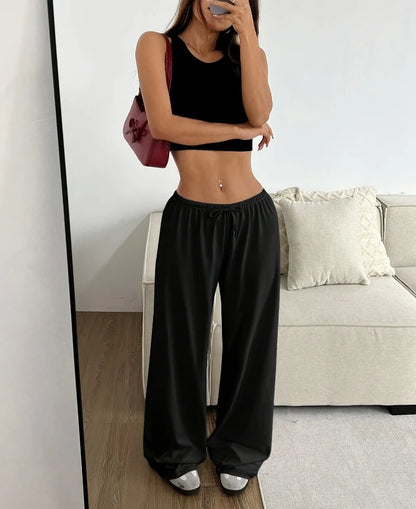 Women’s Casual Wide Leg Drawstring Pants