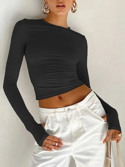 Women’s Long Sleeve Crop Top